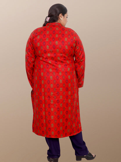 Plus Size Winter Wear CotsWool Kurta