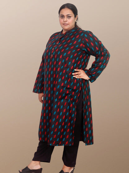 Plus Size Winter Wear CotsWool Kurta