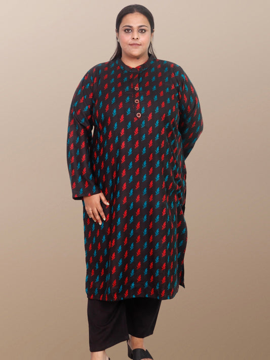 Plus Size Winter Wear CotsWool Kurta