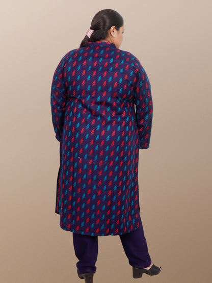 Plus Size Winter Wear CotsWool Kurta