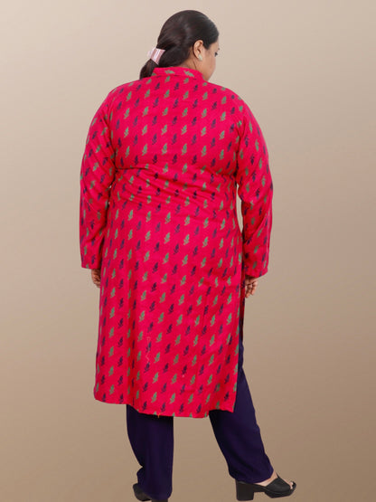 Plus Size Winter Wear CotsWool Kurta