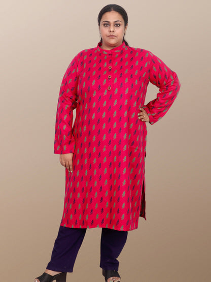 Plus Size Winter Wear CotsWool Kurta