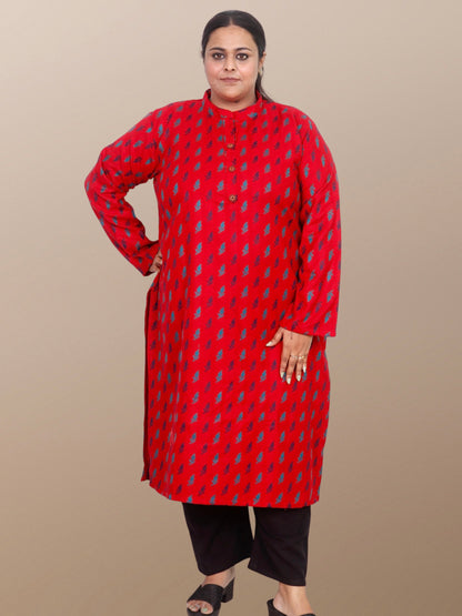 Plus Size Winter Wear CotsWool Kurta