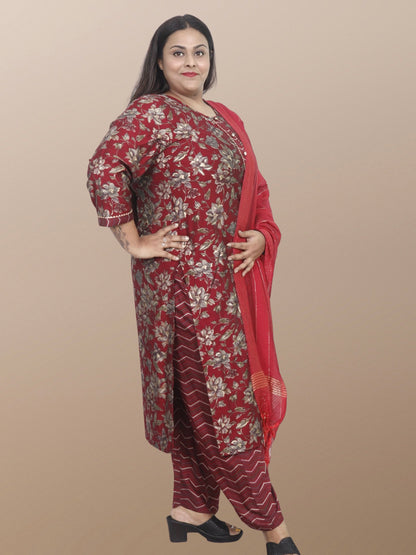 Plus Size Maslin Suit Set