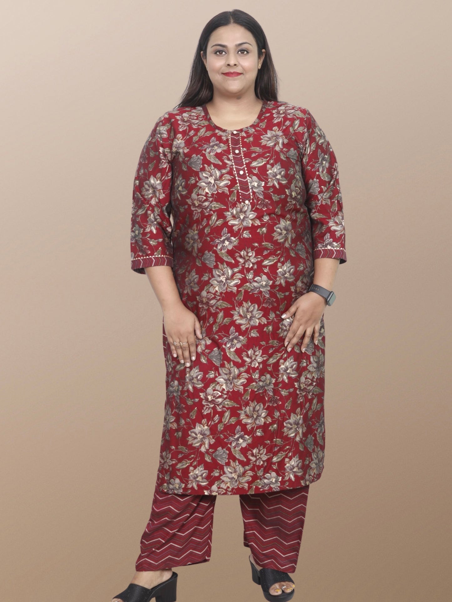 Plus Size Maslin Suit Set