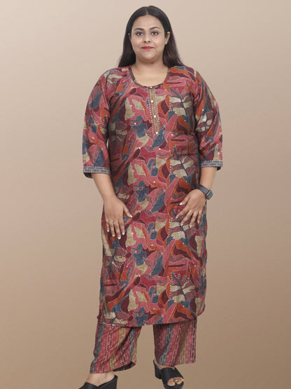 Plus Size Maslin Suit Set