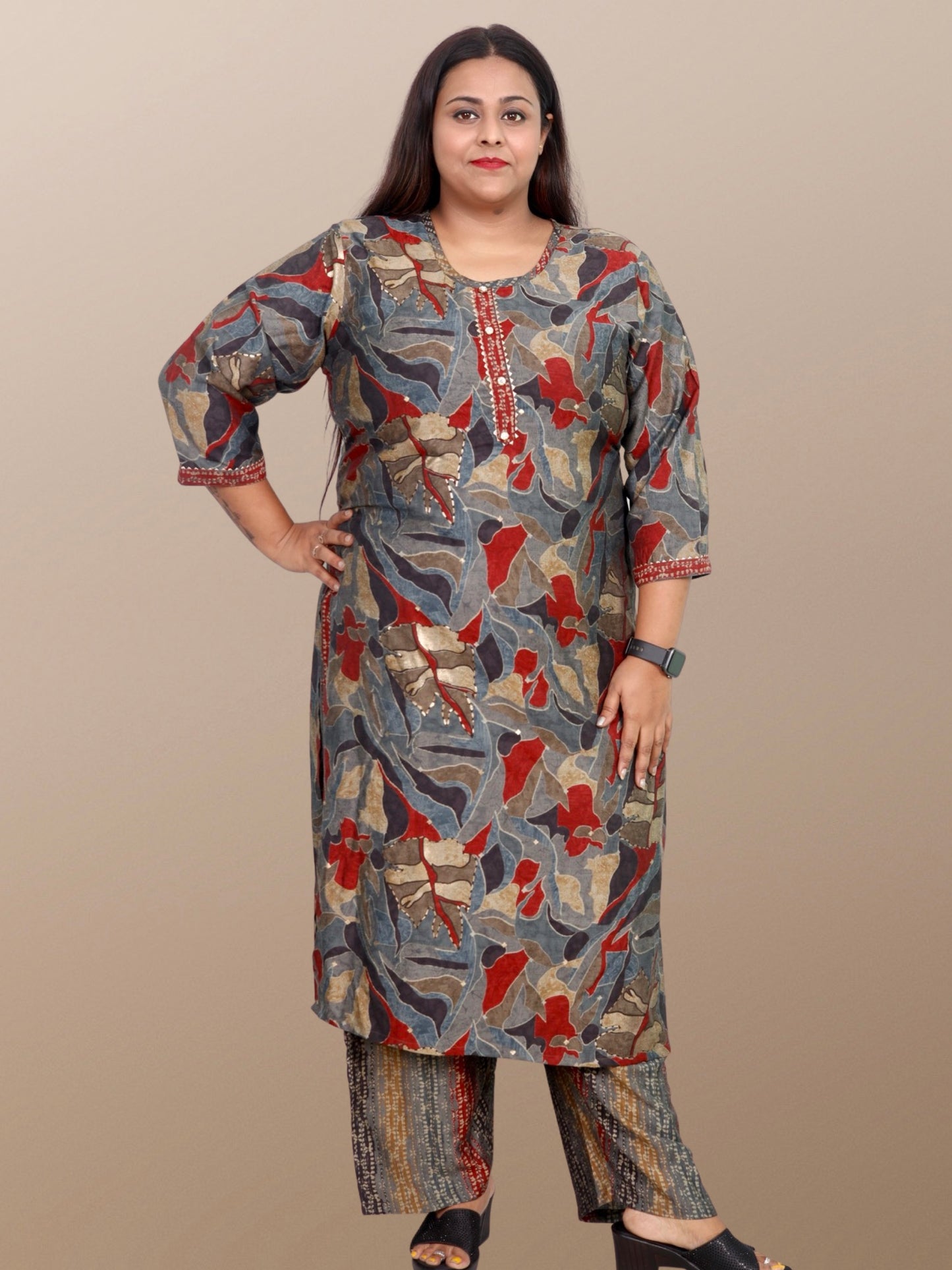 Plus Size Maslin Suit Set