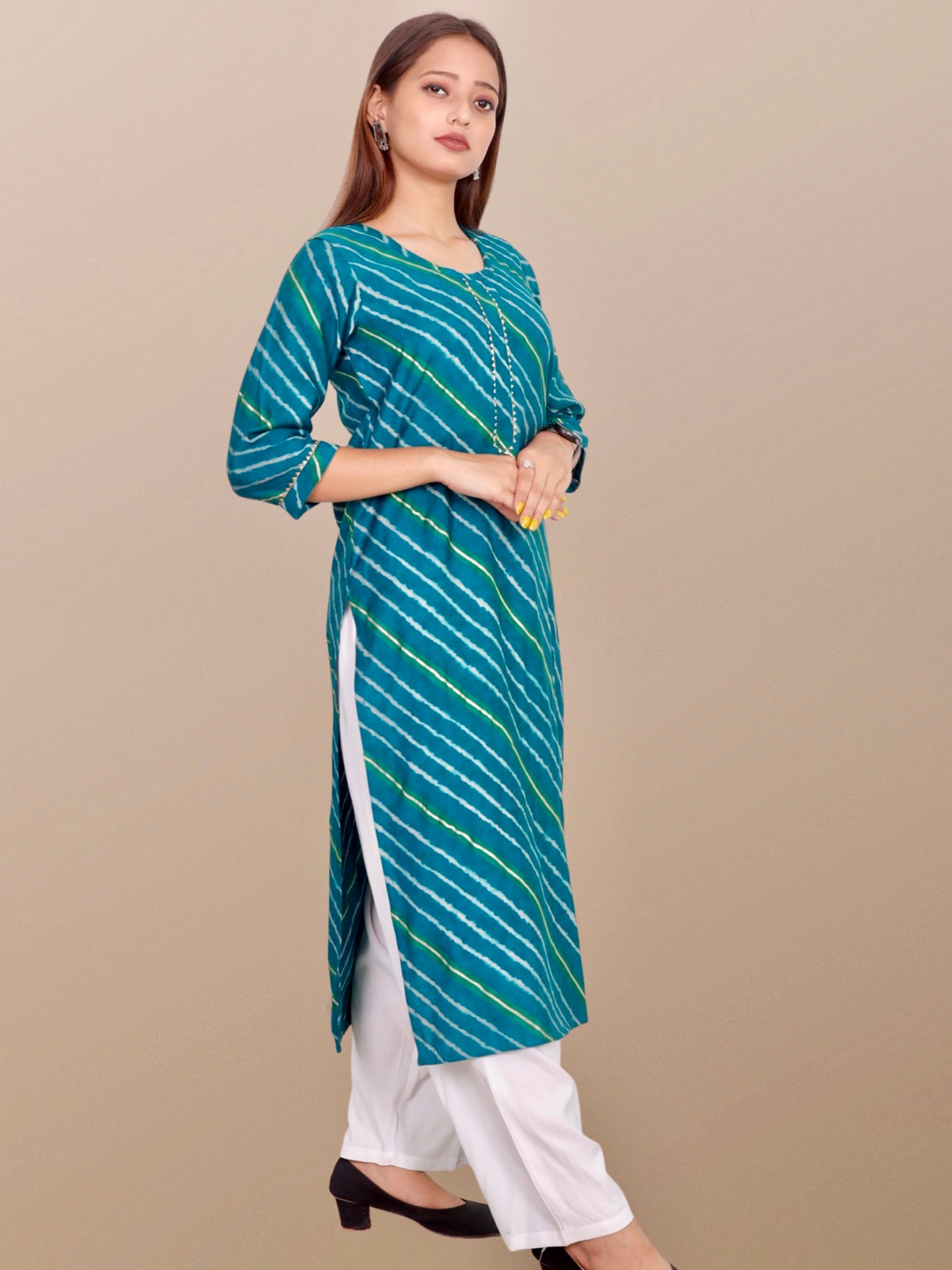 Plus Size Chanderi Modal Kurta