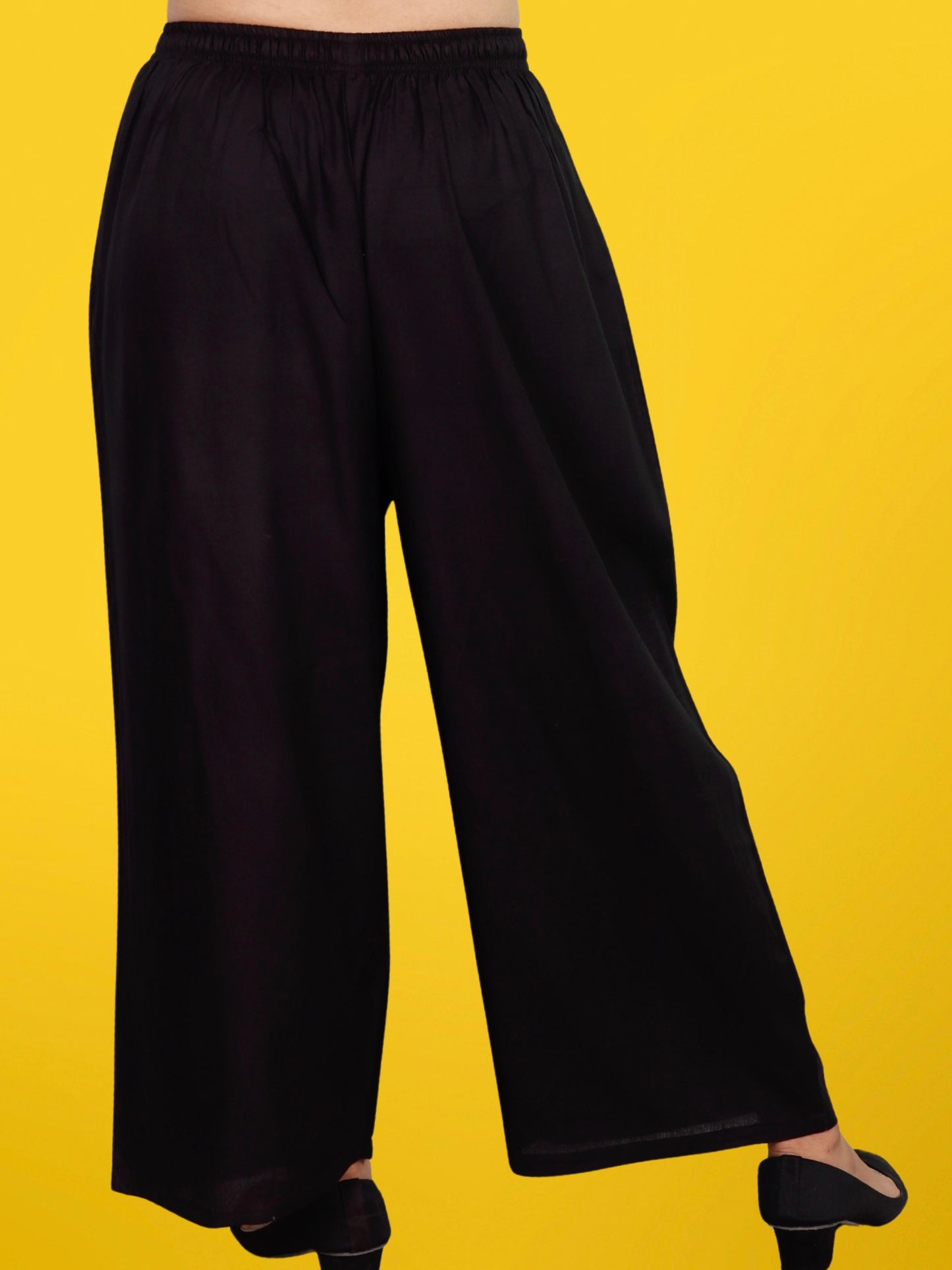 Palazzo Pants for Women XXS to 15XL Black