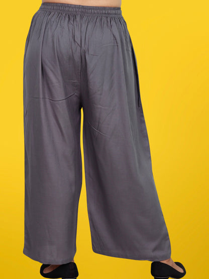 Palazzo Pants for Women XXS to 15XL Grey