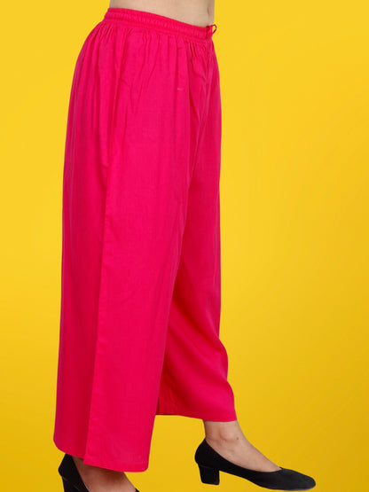 Palazzo Pants for Women XXS to 15XL Pink