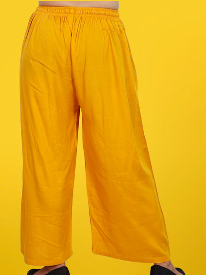 Plus Size Palazzo Pants for Women XXS to 15XL Yellow