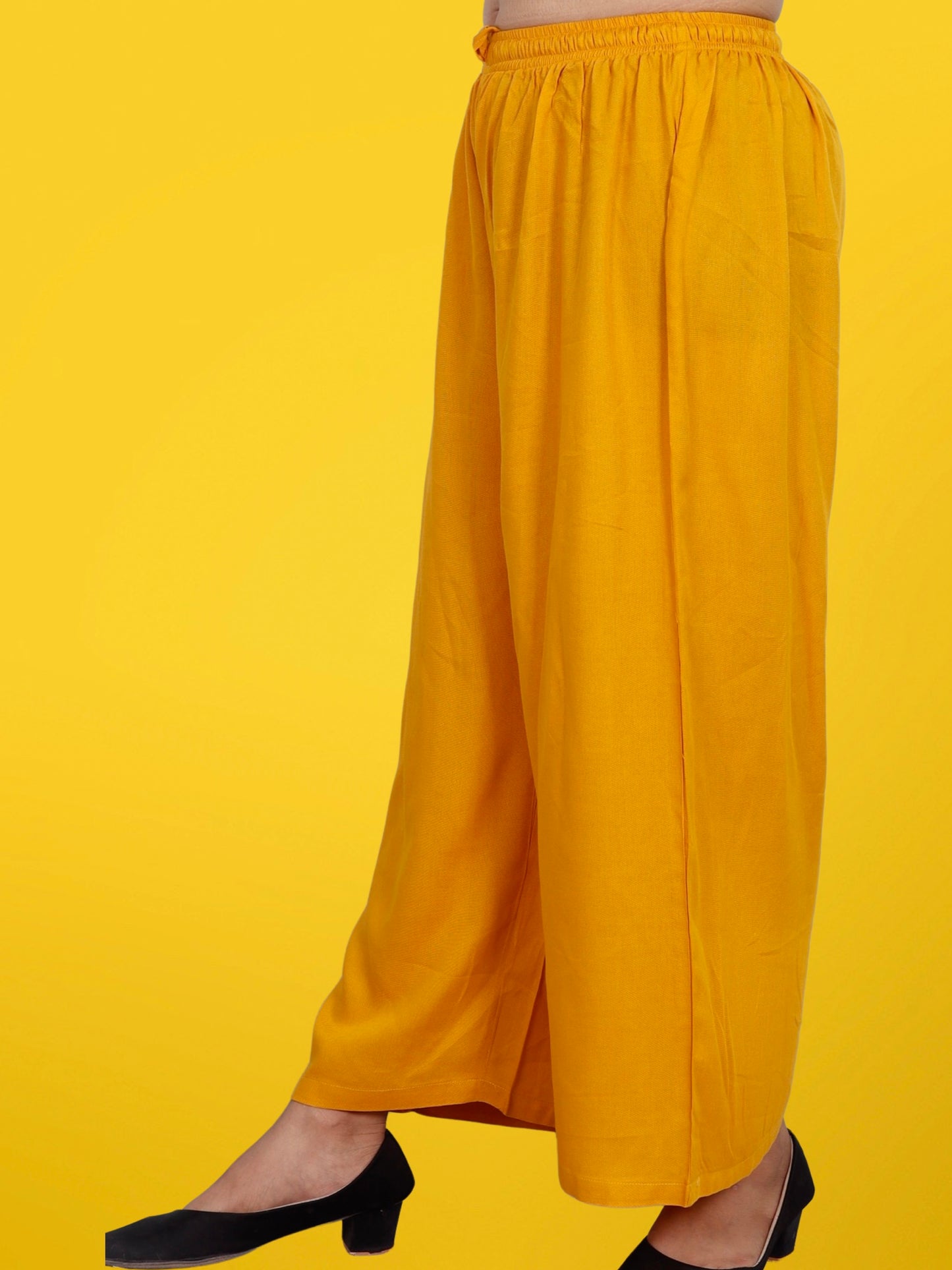 Palazzo Pants for Women XXS to 15XL Yellow