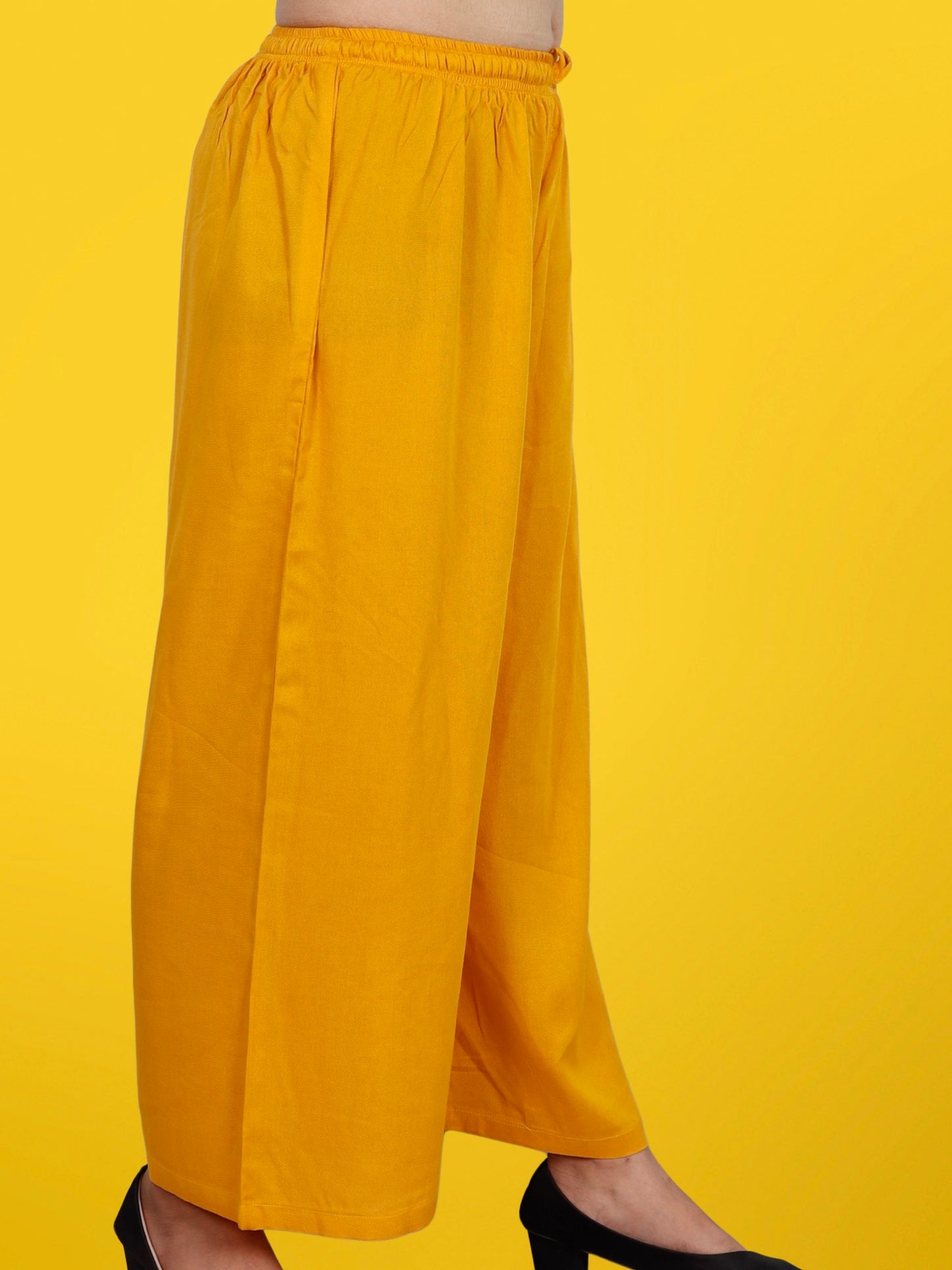 Palazzo Pants for Women XXS to 15XL Yellow