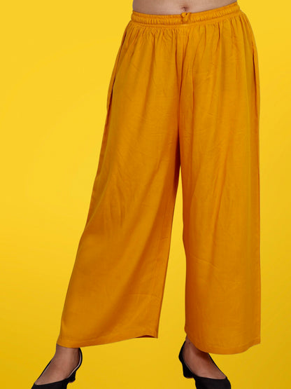 Palazzo Pants for Women XXS to 15XL Yellow