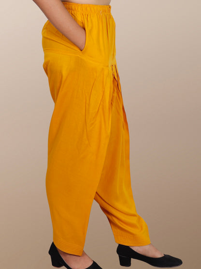 Plus Size Rayon Salwar with 2 Side Pockets