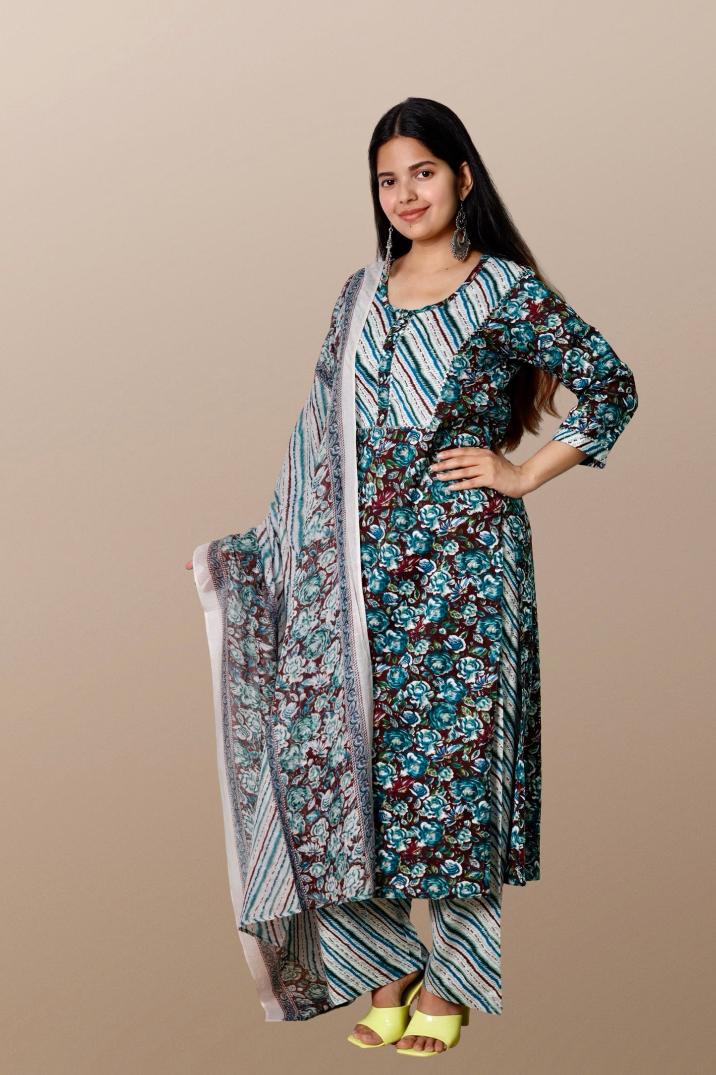 Plus Size Kurta Sets with Dupatta XXL to 15XL.