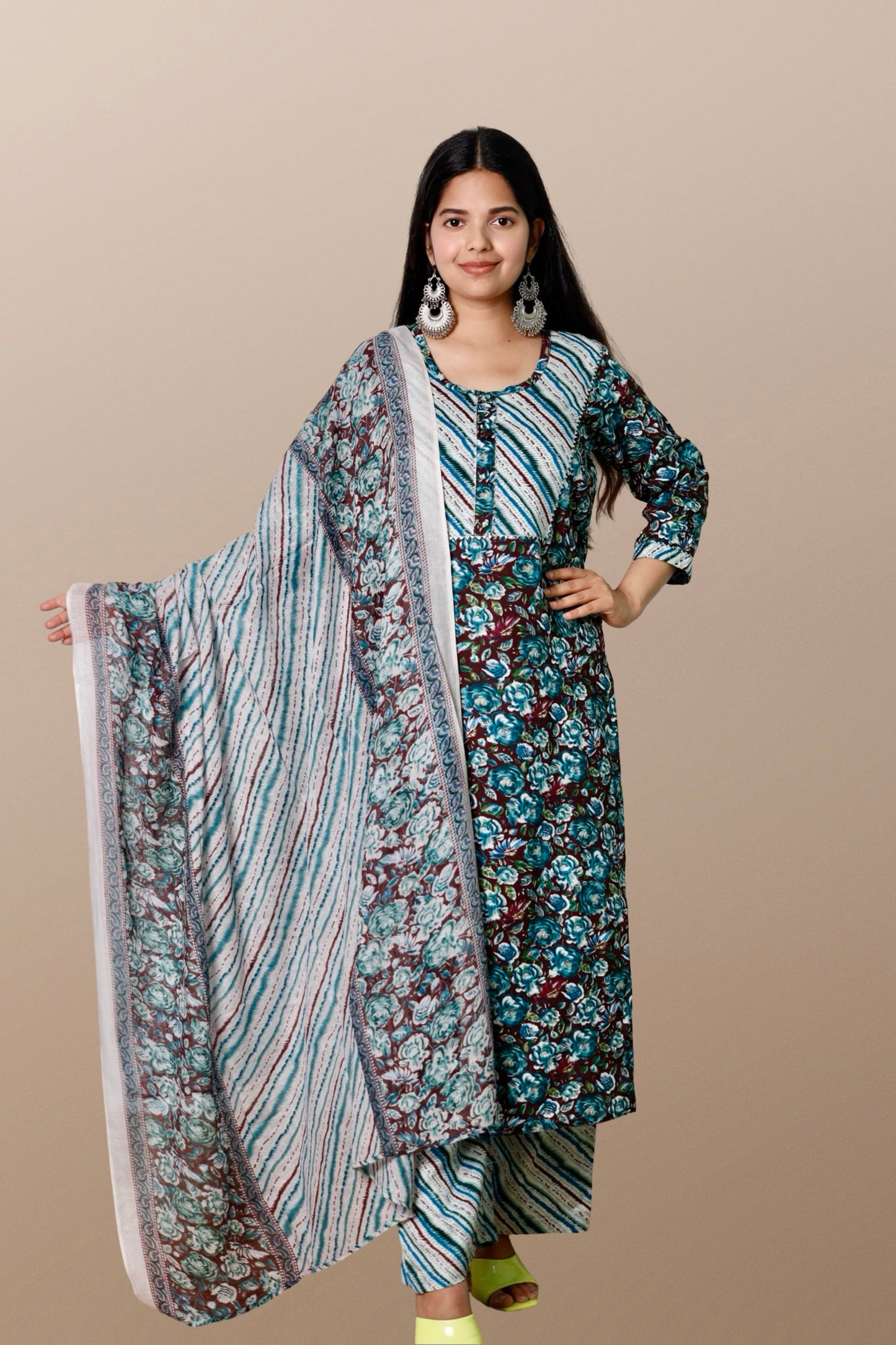 Plus Size Kurta Sets with Dupatta XXL to 15XL.