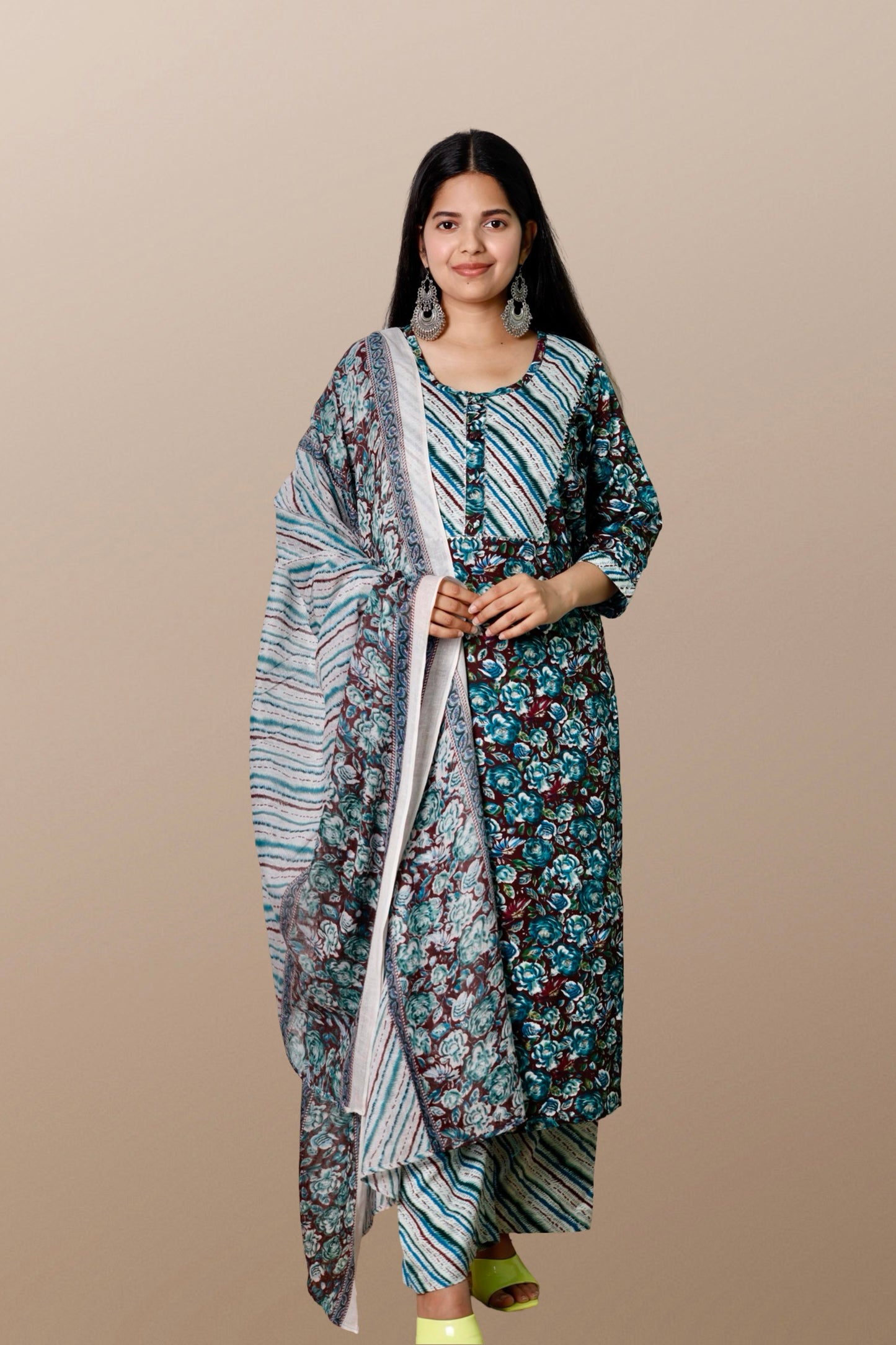 Plus Size Kurta Sets with Dupatta XXL to 15XL.