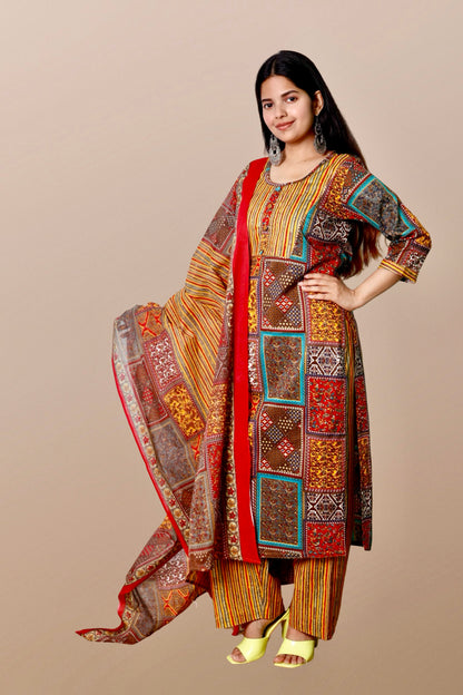 Plus Size Kurta Sets with Dupatta XS to 15XL.