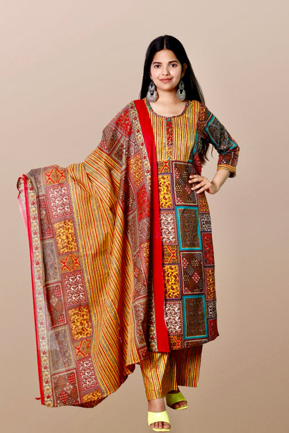 Plus Size Kurta Sets with Dupatta XS to 15XL.