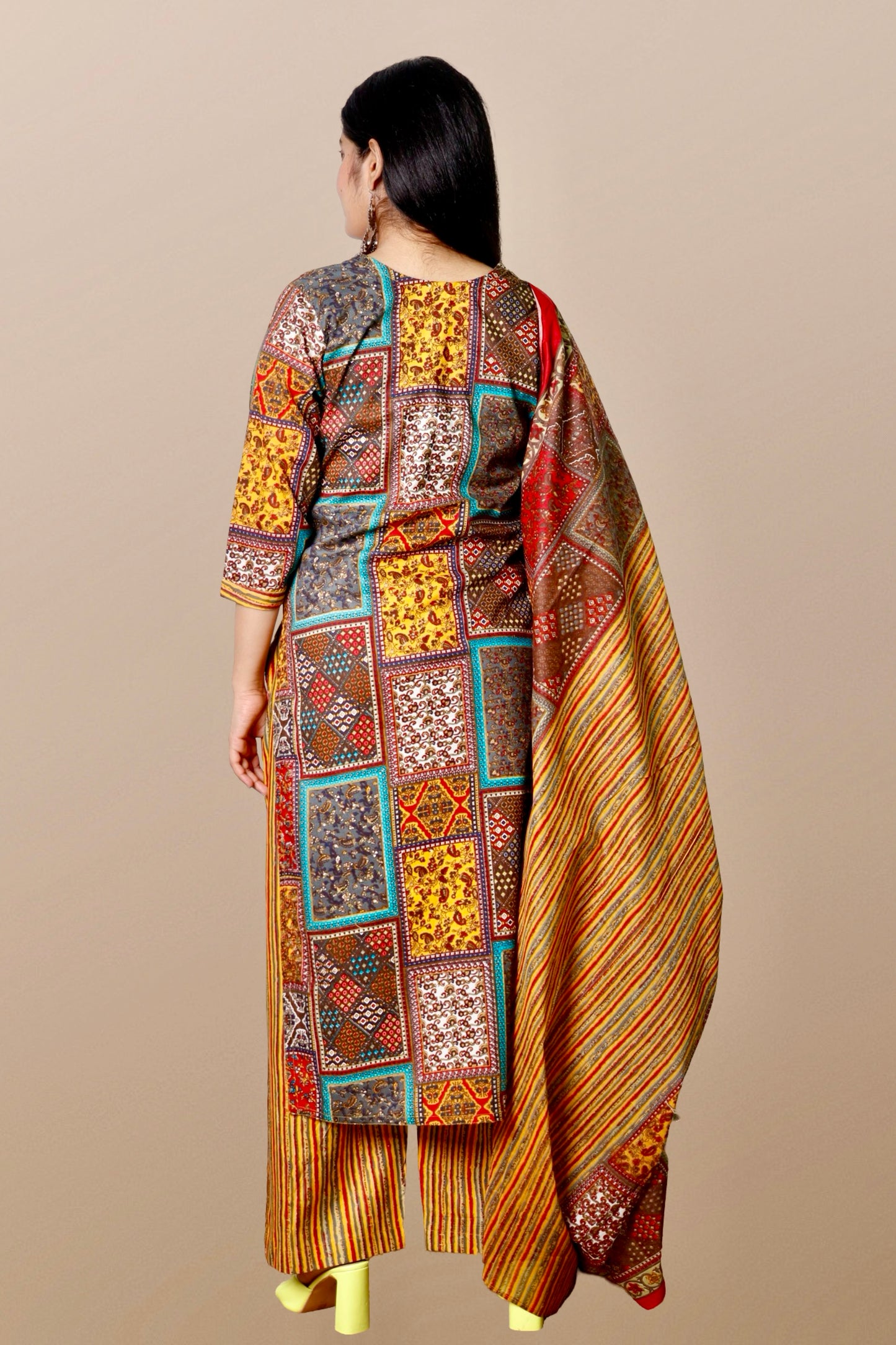 Plus Size Kurta Sets with Dupatta XS to 15XL.