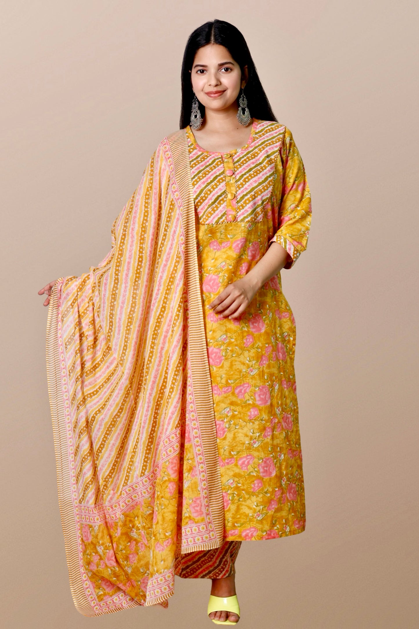 Plus Size Kurta Sets with Dupatta XXL to 15XL.