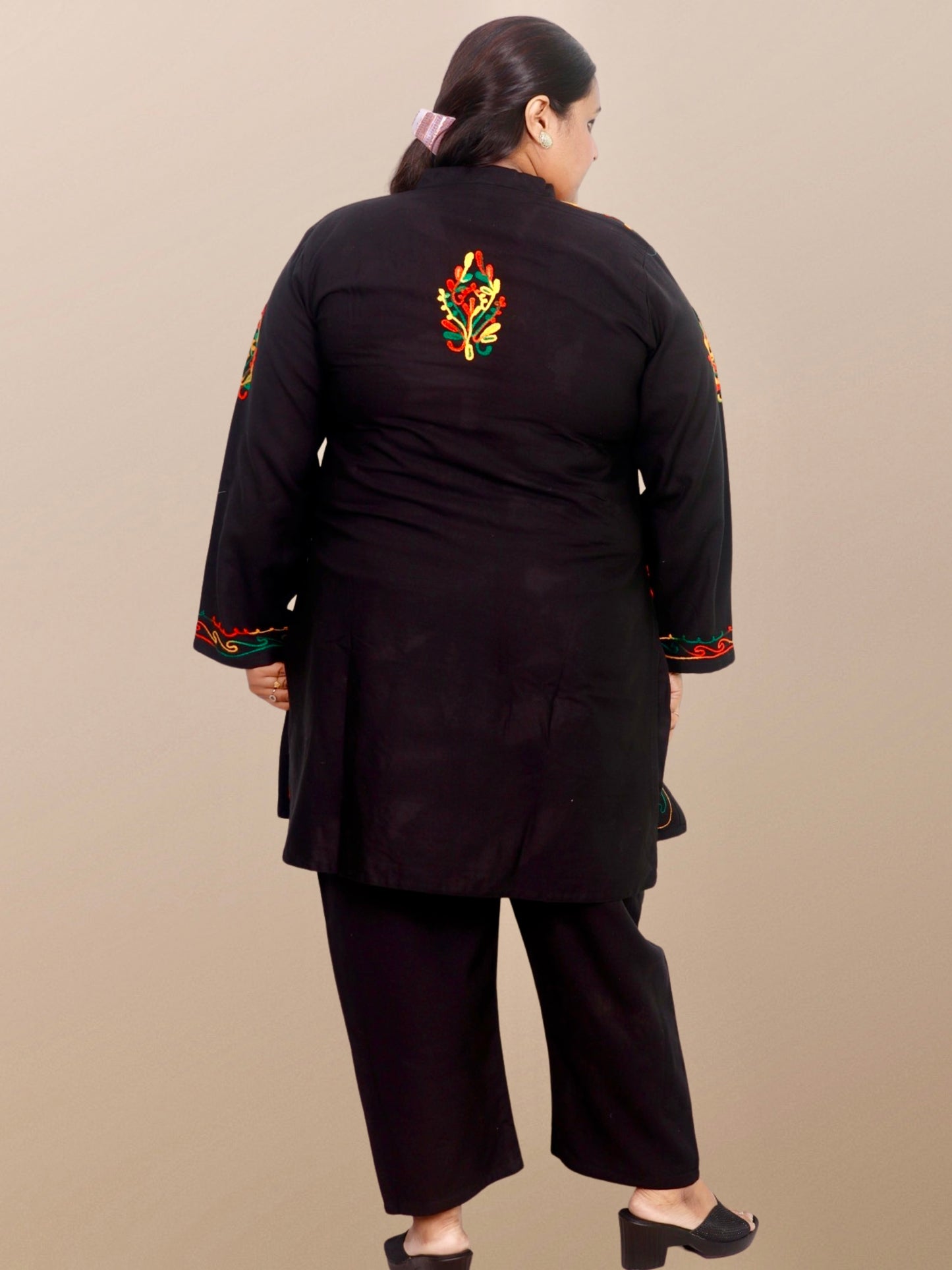 Plus Size Winter Wear CotsWool Kurta