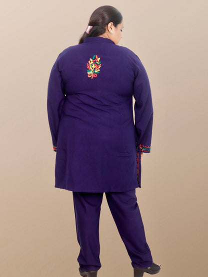 Plus Size Winter Wear CotsWool Kurta