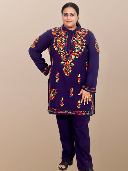 Plus Size Winter Wear CotsWool Kurta