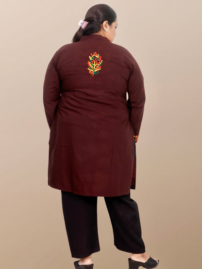 Plus Size Winter Wear CotsWool Kurta