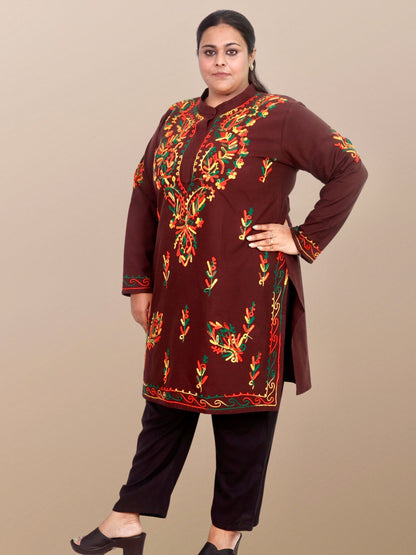 Plus Size Winter Wear CotsWool Kurta