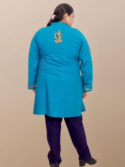 Plus Size Winter Wear CotsWool Kurta