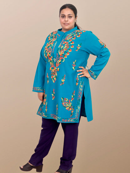 Plus Size Winter Wear CotsWool Kurta