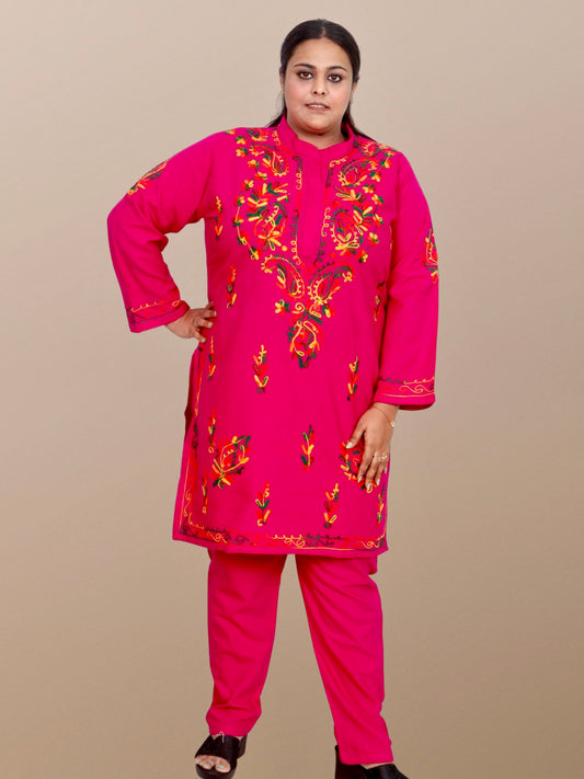 Plus Size Winter Wear CotsWool Kurta