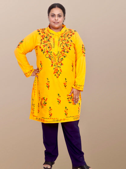 Plus Size Winter Wear CotsWool Kurta