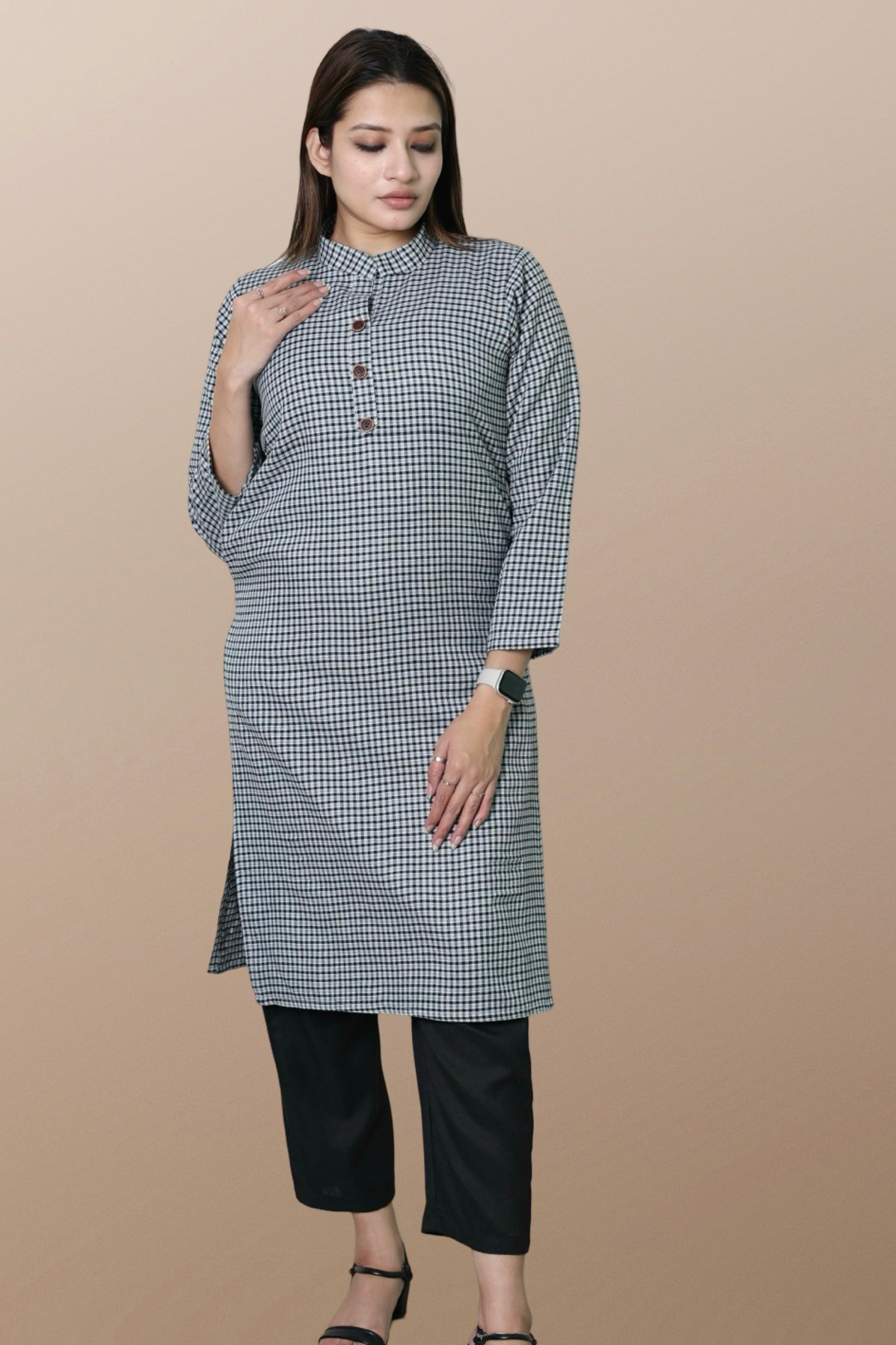 plus size winter wear kurta women woolen kurta 48 50 52 54 56 58 60 62 64 66 68 70 72 3xl 4xl 5xl 6xl 7xl 8xl 9xl 10xl 11xl 12xl 13xl 14xl 15xl warm woollen ethnic indian festival daily wear stylish ladies straight long comfortable curvy