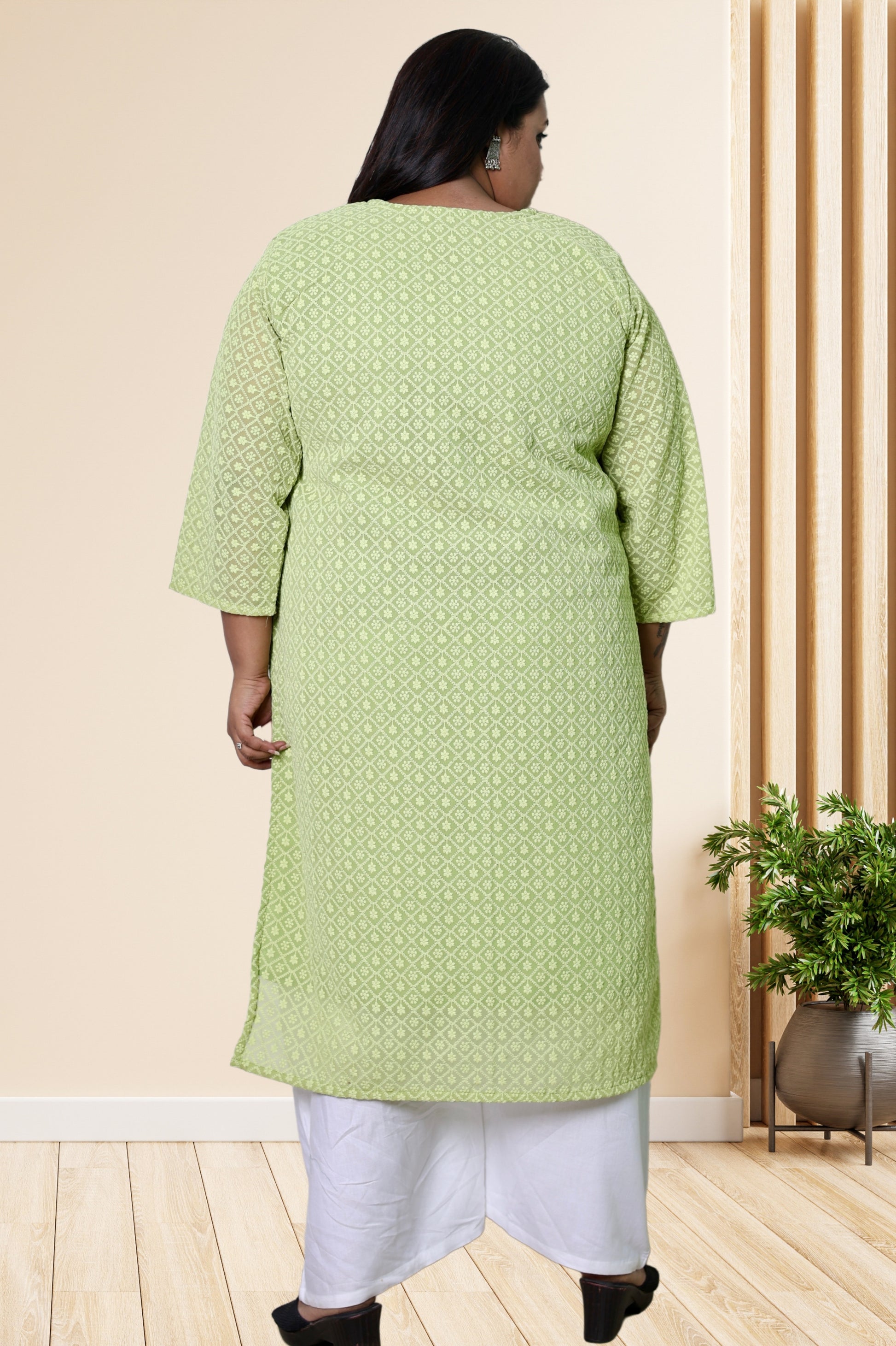 plus size chikan kurta women ethnic wear kurti daily curvy comfortable regular 52in 54in 56in 58in 5xl 6xl 7xl 8xl lucknowi kurty slip