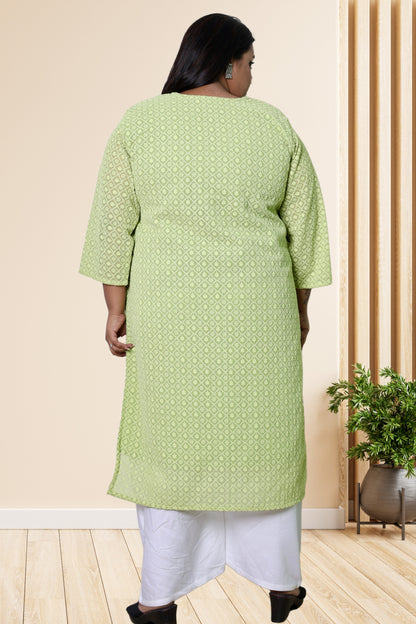 plus size chikan kurta women ethnic wear kurti daily curvy comfortable regular 52in 54in 56in 58in 5xl 6xl 7xl 8xl lucknowi kurty slip