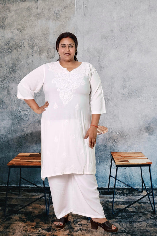 Plus Size Chikankari Kurti Lucknow  Plus Size Chikankari Kurti  3XL 4XL 5XL 6XL 7XL 8XL 9XL 10XL 11XL 12XL