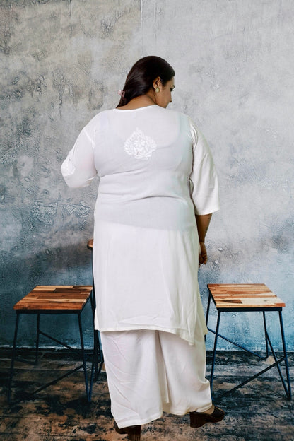 Plus Size Chikankari Kurti