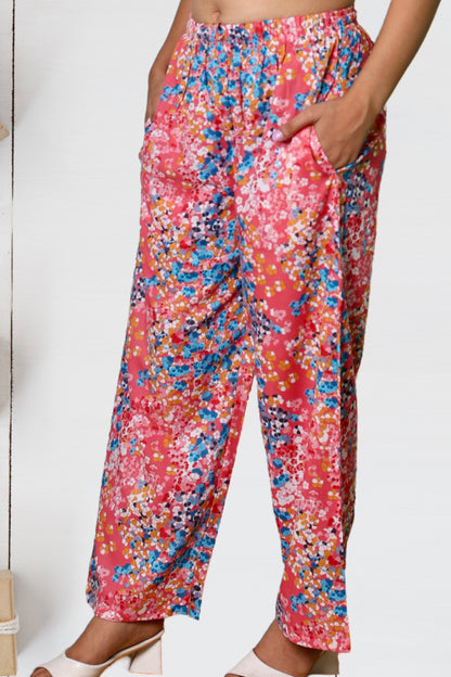 Plus Size Printed Palazzo Pant fully elasticated waistband with drawstring XXS to 15XL