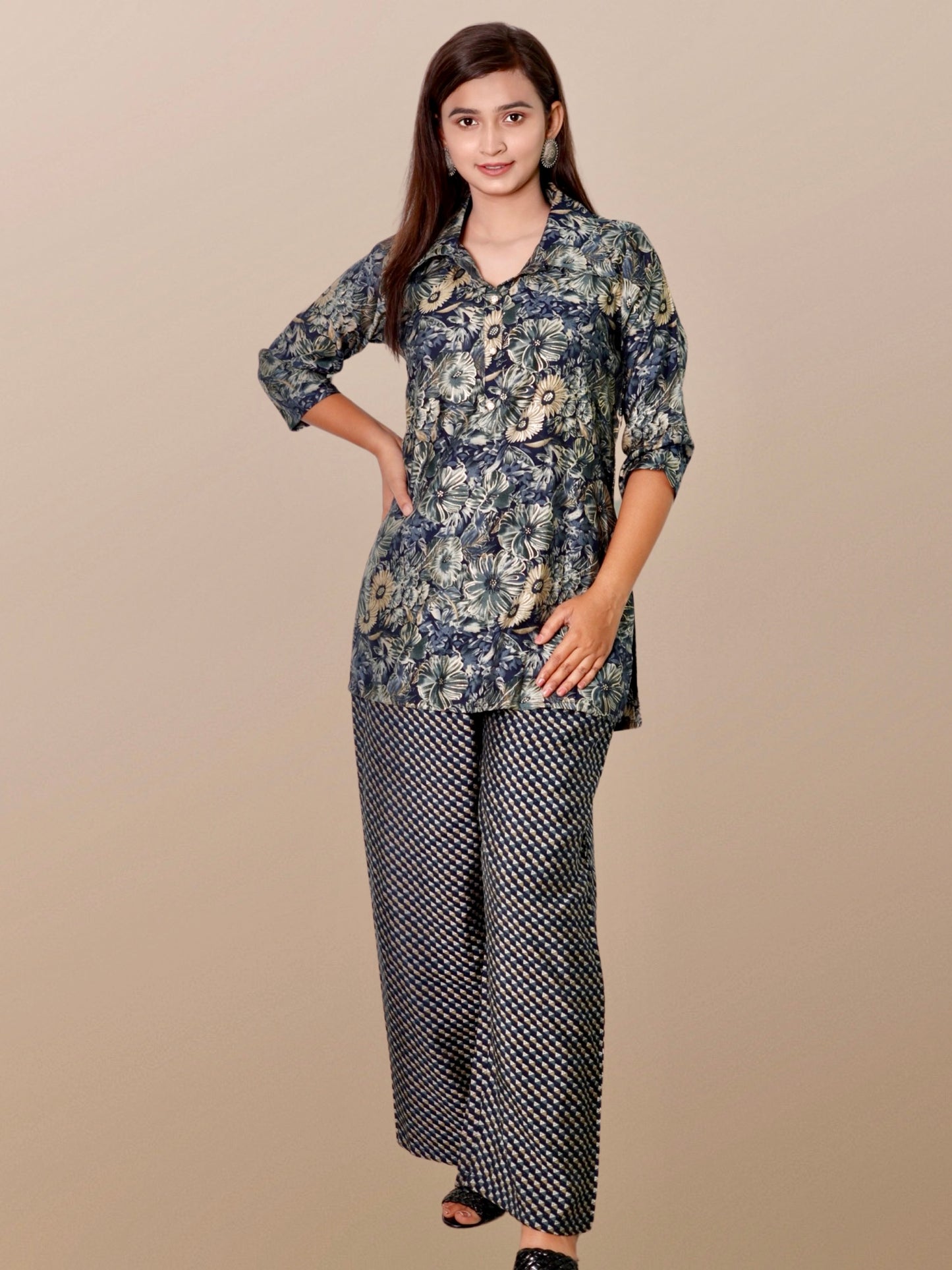 Co-Ord Set For Women / Tunic Palazzo Set For Women