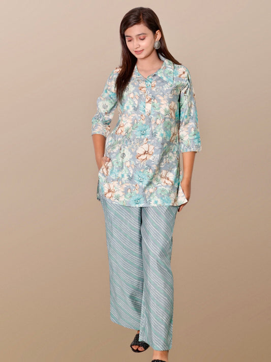 Co-Ord Set For Women / Tunic Palazzo Set For Women