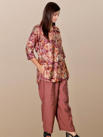 Co-Ord Set For Women / Tunic Palazzo Set For Women