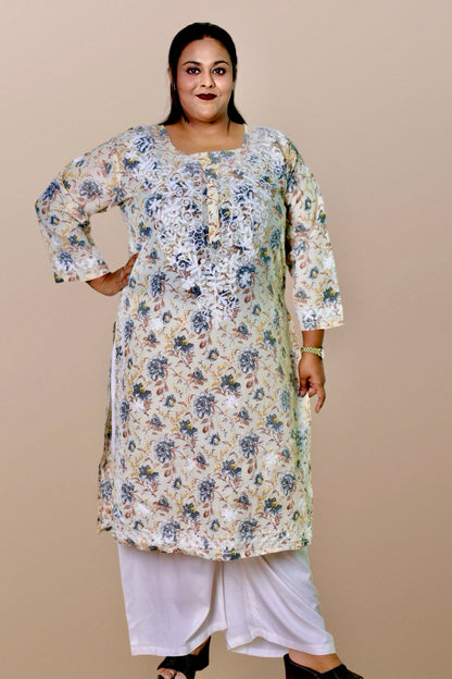 plus size kurta for women 10xl,11xl,12xl,13xl,14xl,15xl
chikankari kurta women embroidered aari work chikan kurti ethnic daily wear girls comfortable regular lakhnavi chicken kurty, 