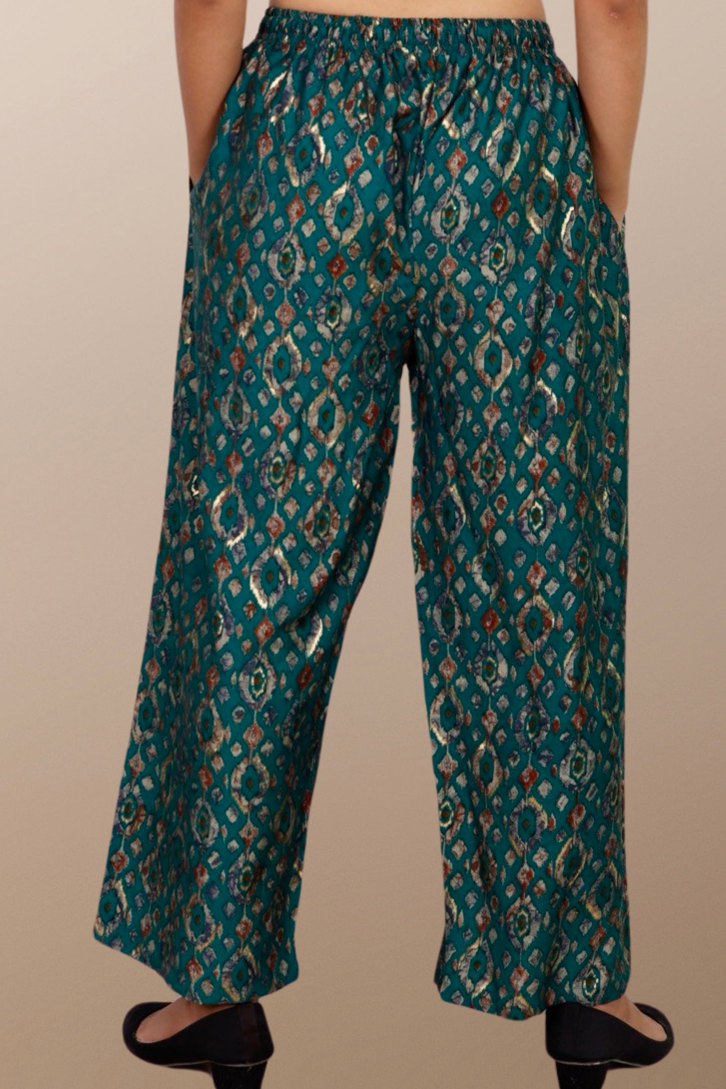 Plus Size Printed Palazzo Pant fully elasticated waistband with drawstring XXS to 15XL