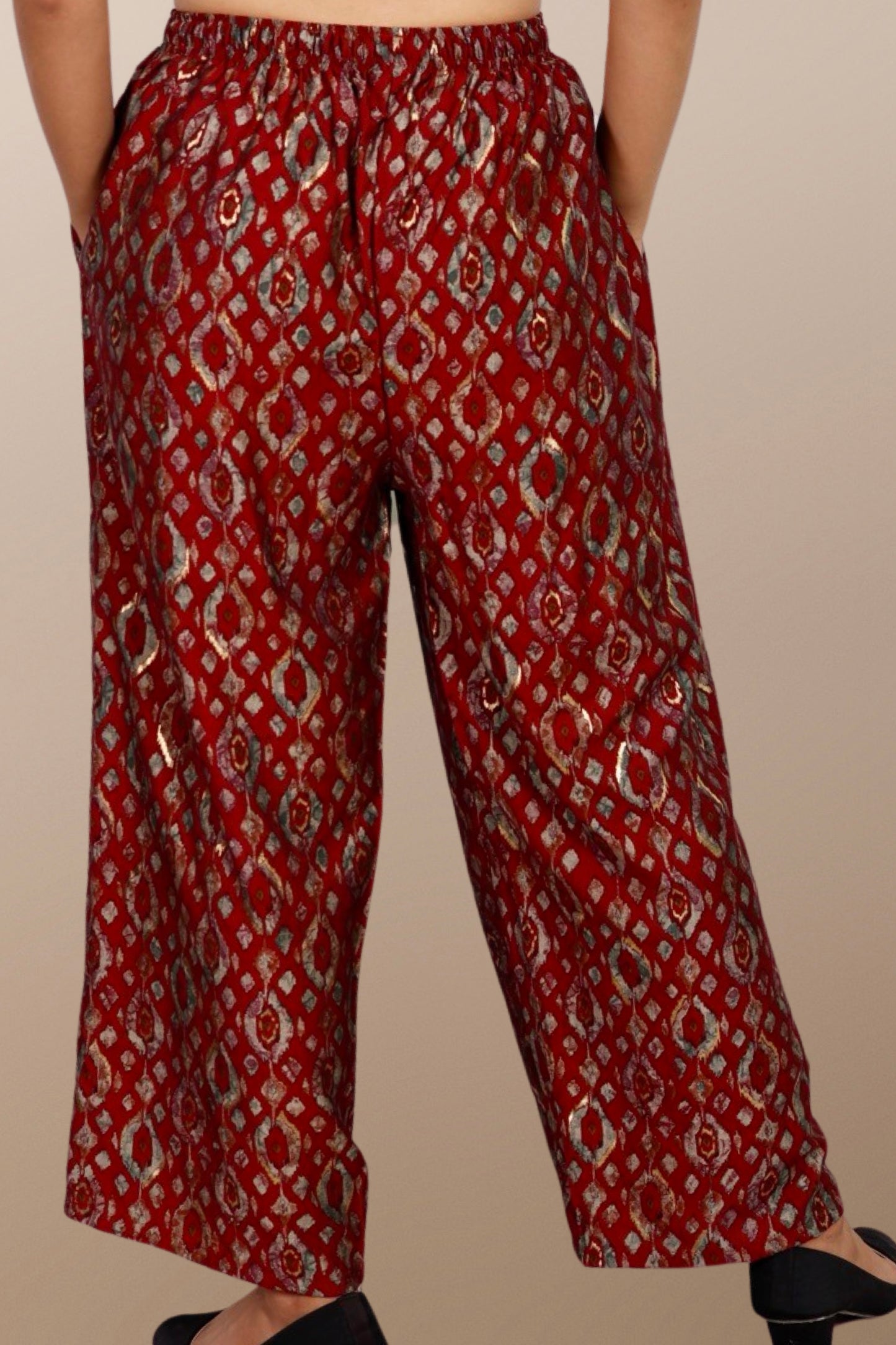 Plus Size Printed Palazzo Pant fully elasticated waistband with drawstring XXS to 15XL